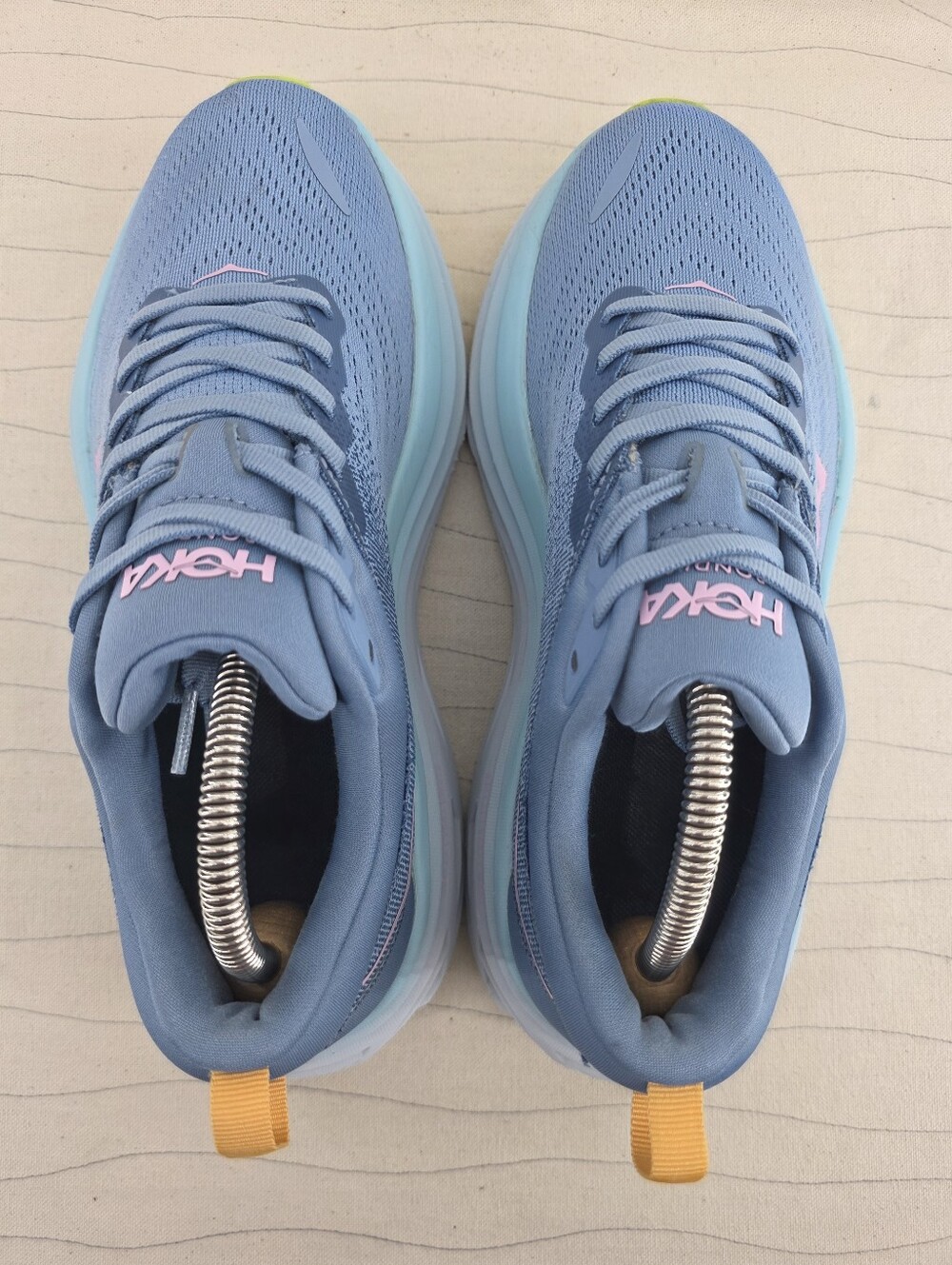 Hoka One One Womens Bondi 8 Blue Running Sneakers Shoes 1127954 Size 8.5D Wide - Picture 6 of 13